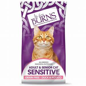 Burns Adult & Senior Cat Sensitive Grain Free Duck & Potato Cat Food