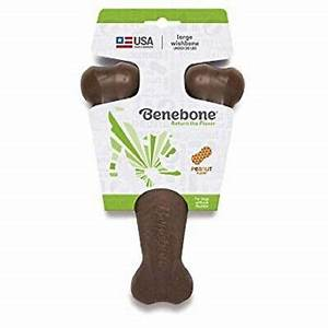 Benebone Wishbone Peanut Butter Flavour Large Dog Treat