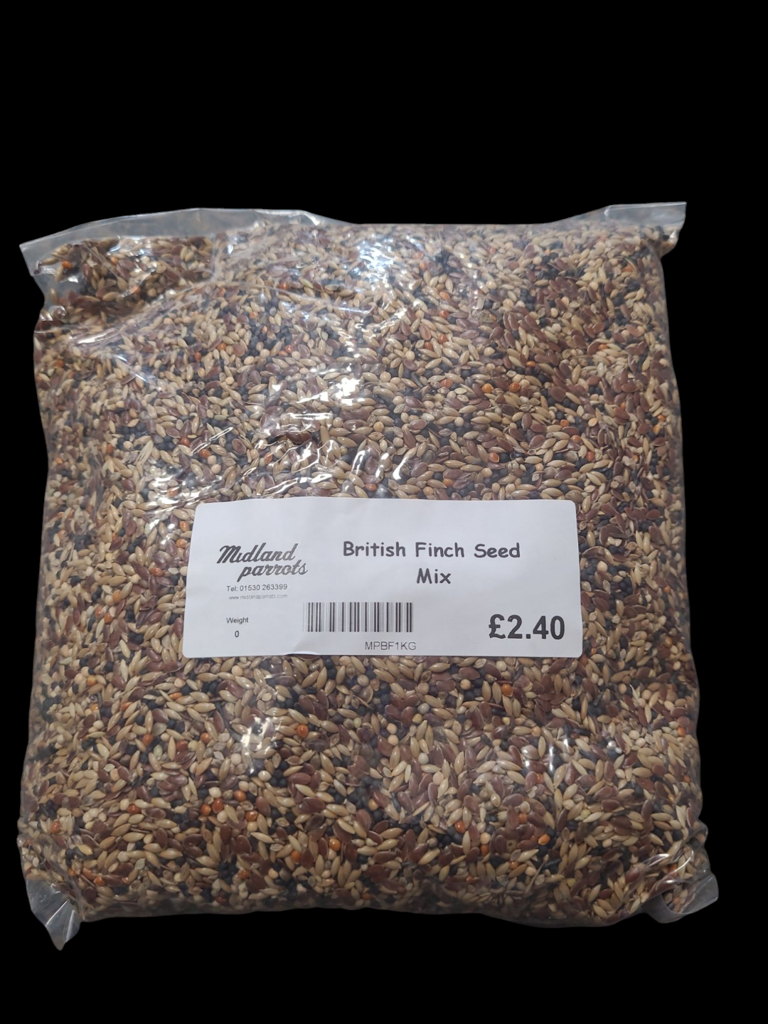Midland Parrots British Finch Seed Mix 1KG Bird Food