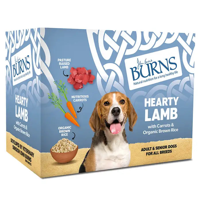 Burns Dog Pouch Hearty Lamb with Carrots & Organic Brown Rice 6X395G Dog Food