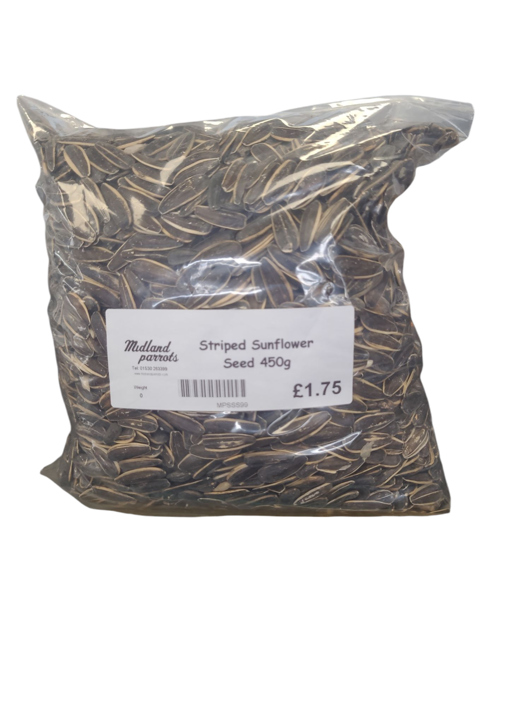 Midland Parrots Striped Sunflower 450G Parrot Treats