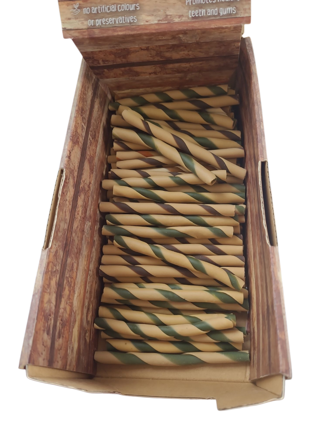 Zero Hide Veggie Bites Twisted Sticks Dog Treats