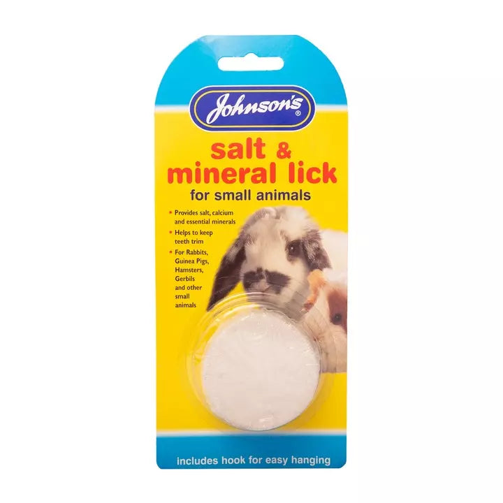 Johnsons Salt & Mineral Lick For Small Animals 5X34G