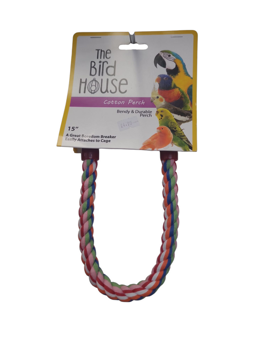 Cotton Perch (15") Parrot Toy