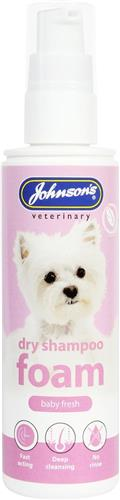 Johnsons Dry Foam Dog Shampoo