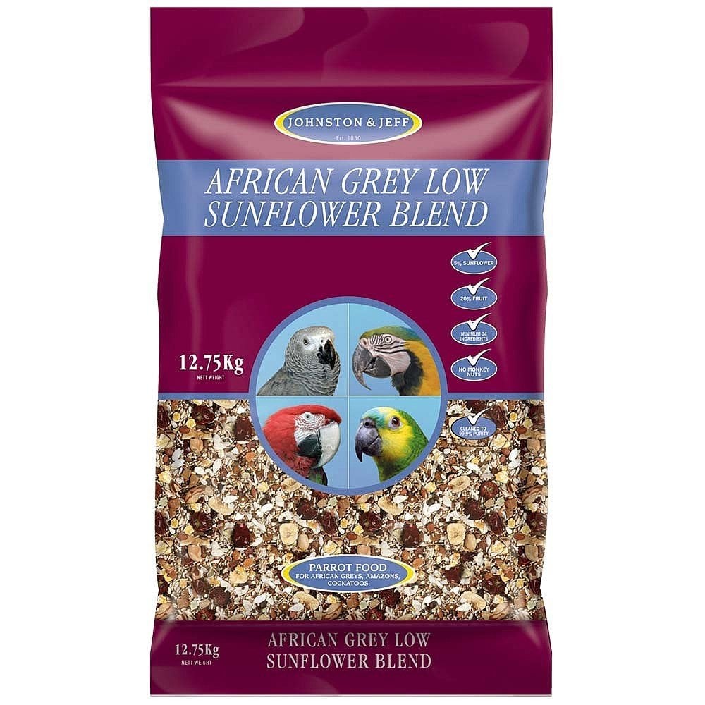 Johnston & Jeff African Grey Low Sunflower Parrot Food