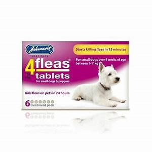 Johnsons 4 Fleas Small Dog/Puppy Flea Tablets (1-11kg)