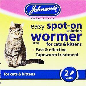 Johnsons Easy Spot On Wormer for Cats and Kittens