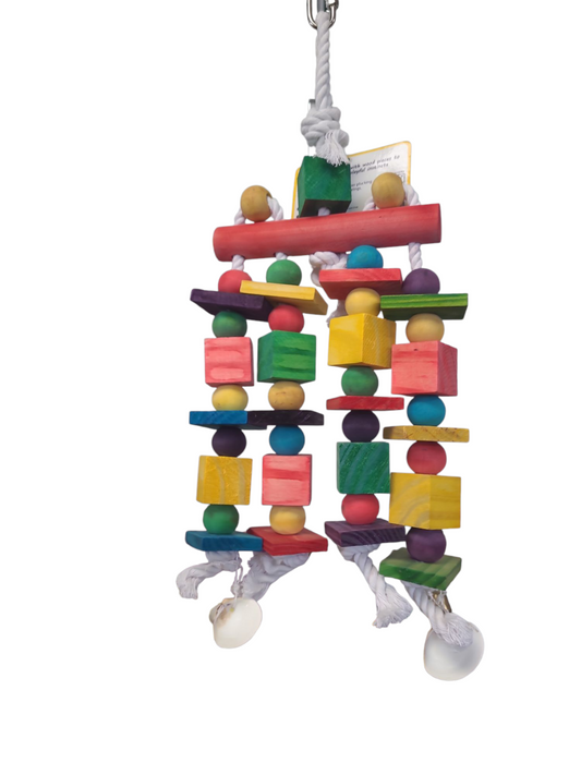 Blocks and Beads Parrot Toy