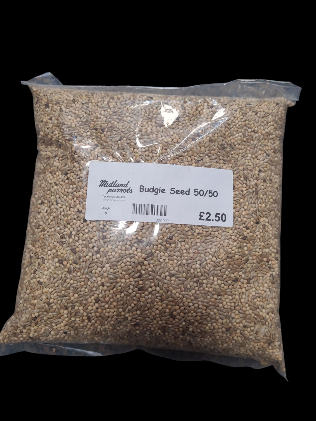 Midland Parrots Budgie Seed 50/50 1KG Bird Food