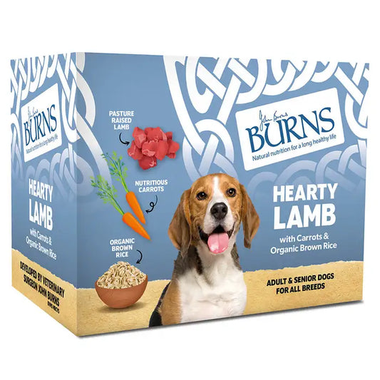 Burns Dog Pouch Hearty Lamb with Carrots & Organic Brown Rice 6X395G Dog Food