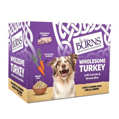 Burns Turkey Rice With Carrots & Brown Rice 6X395G Dog Food
