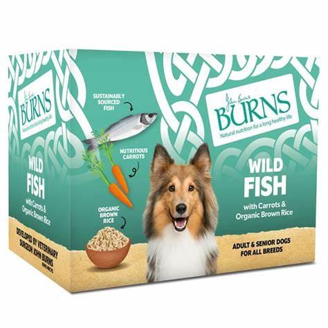 Burns Wild Fish With Carrots & Brown Rice 6X395G Dog Food