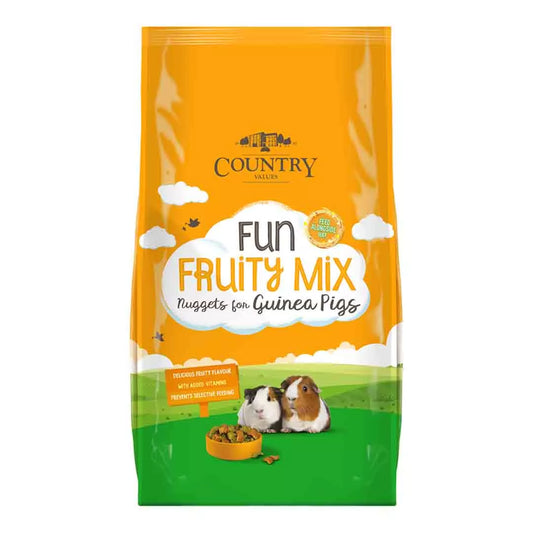 Country Values Fun Fruity Mix Nuggets 1.5KG Guinea Pig Food