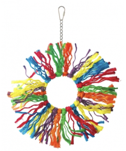 Fluffy Ring Parrot Toy