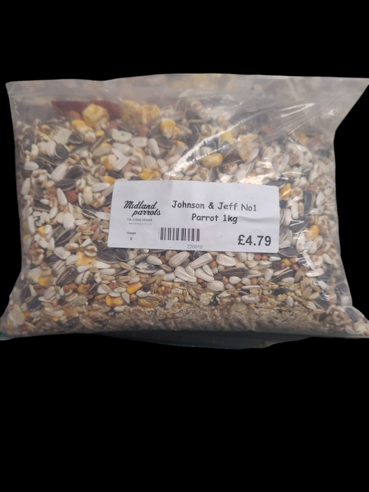 Johnson & Jeff No1 Parrot 1KG Parrot Food