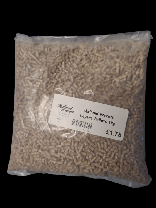 Midland Parrots Layers Pellets 1KG Parrot Food