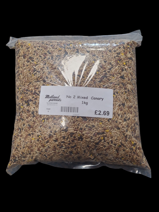 Midland Parrots No 2 Mixed Canary 1KG Bird Food