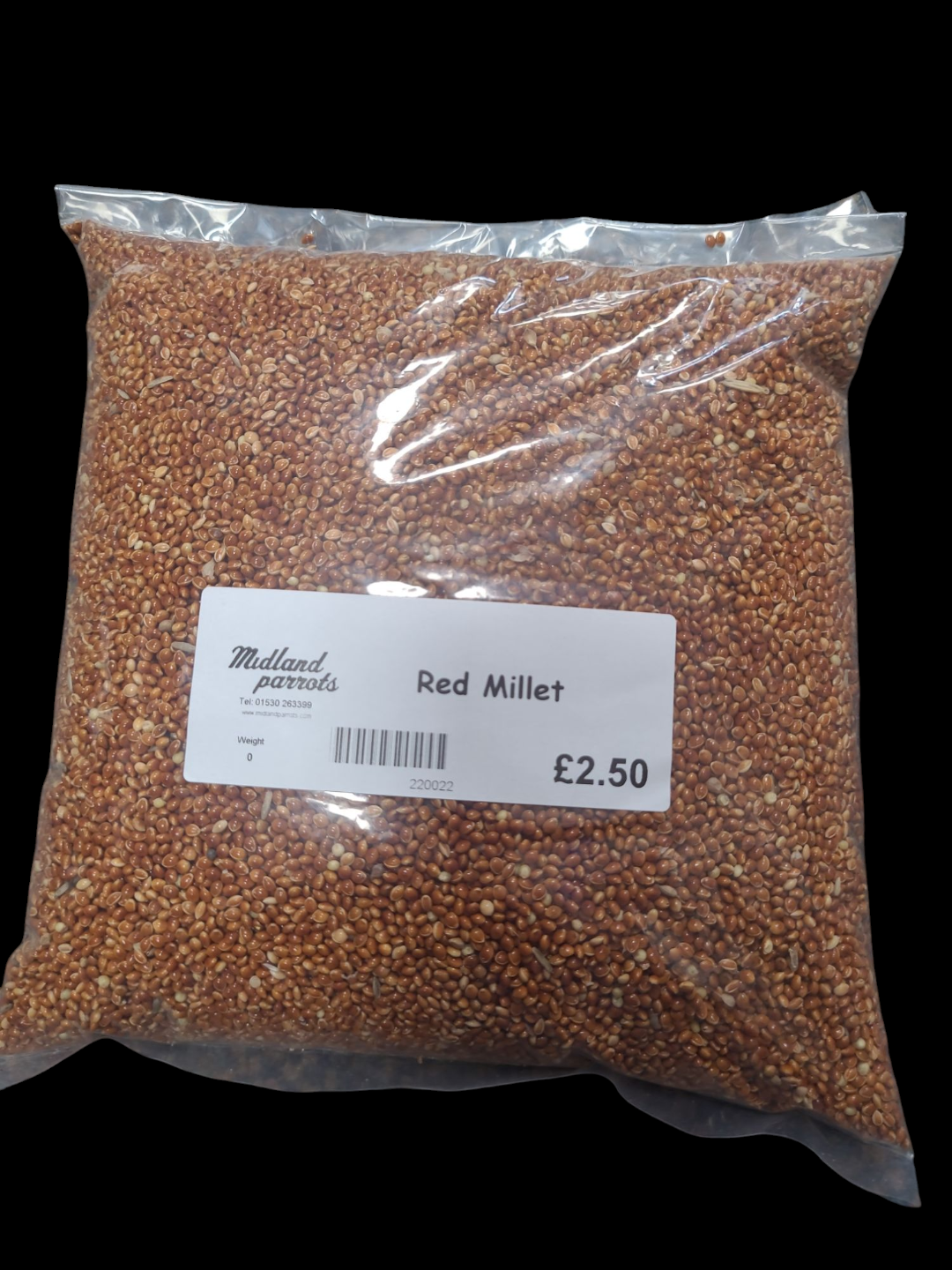 Midland Parrots Red Millet 1KG Bird Food