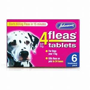 Johnsons 4-Fleas Dog Flea Tablets (Over 11KG)