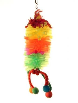 Colour Straw Bundle Parrot Toy