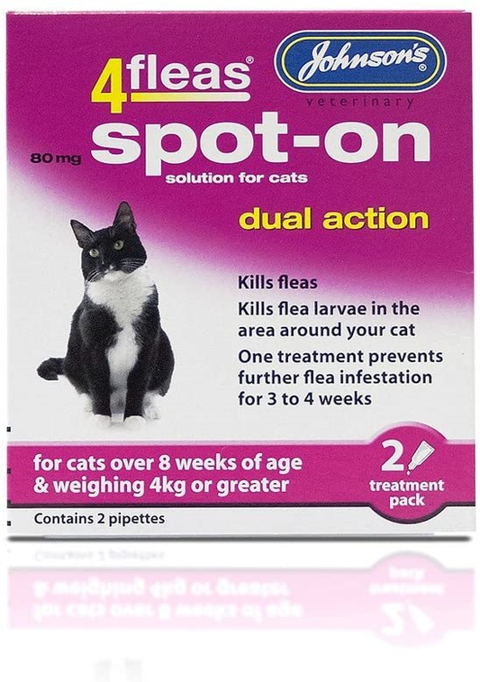 Johnsons 4fleas Spot-On Dual Action for Cats over 8 Weeks