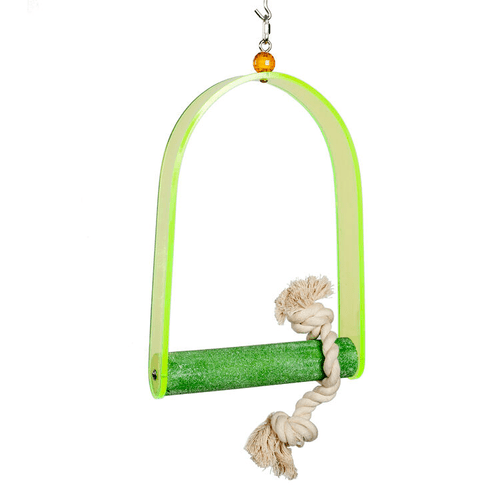 Medium Acrylic Swing Parrot Toy