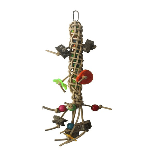 Leather Stick Parrot Toy
