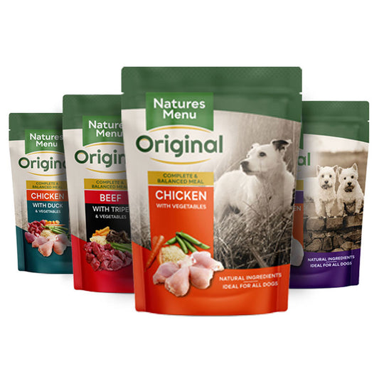 Natures Menu Original Complete and Balanced Meal Pouches Dog Food 8X300G