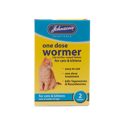 Johnsons 1 Dose Easy Wormer For Cats & Kittens