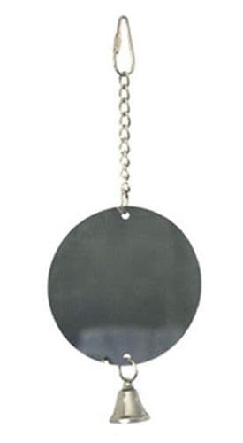 Round Mirror Parrot Toy
