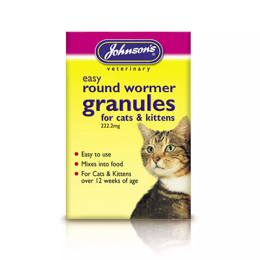 Johnsons Easy  Round Wormer Granules for Cats & Kittens